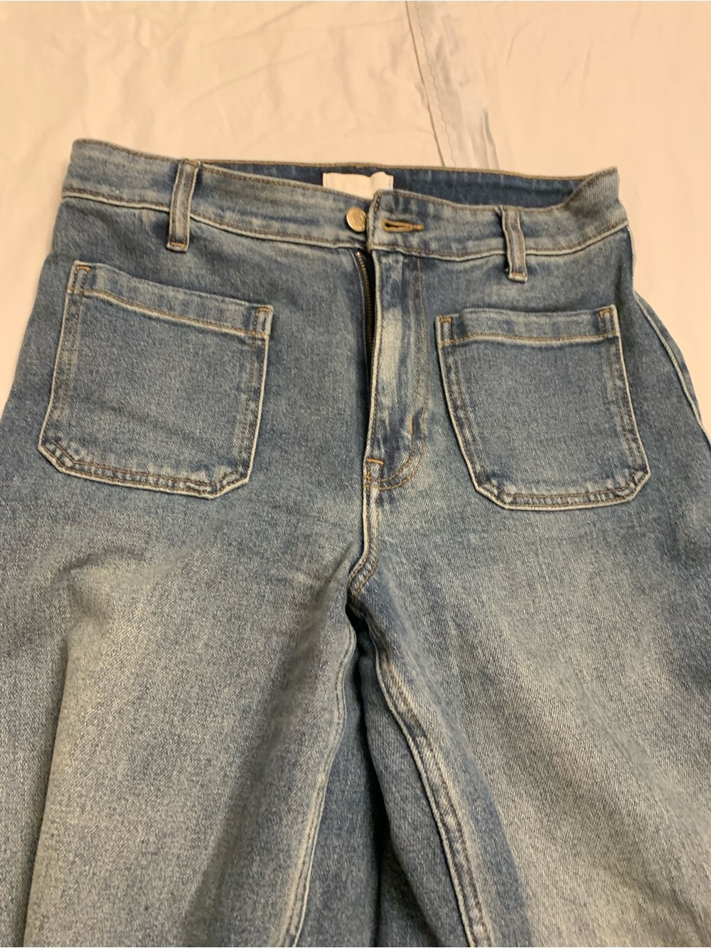 H&M Light Blue wide leg Jeans for women